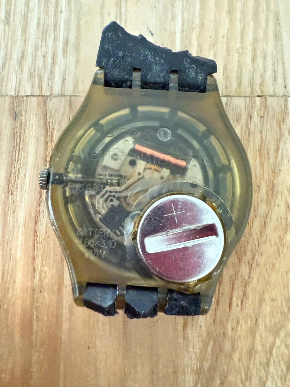 Vintage swatch watch NEW BATTERY strap needed